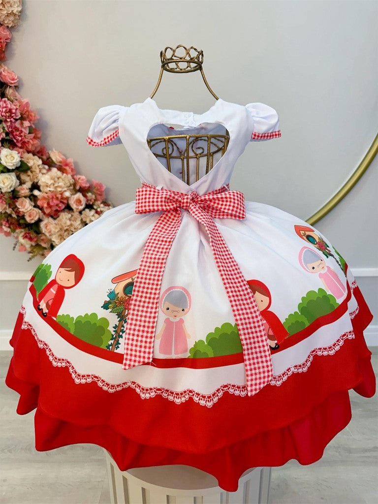 Vestido infantil de Caperucita Roja con capucha