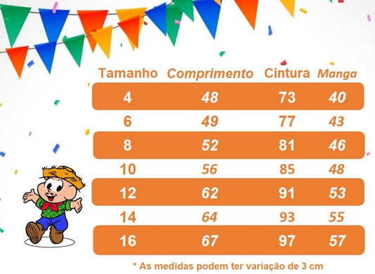 Camisa Junino Arraiá cuadros amarillos