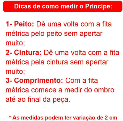Conjunto de fantasía de príncipe de lujo 