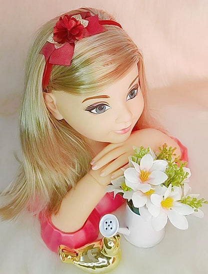 Diadema para bebé con aplique de flores doradas en varios colores