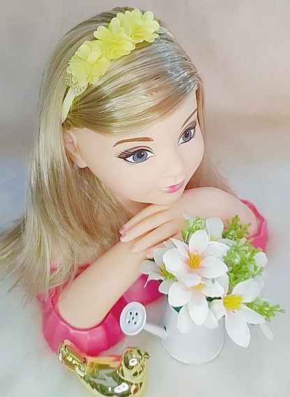 Diadema para bebé con aplique de flores doradas en varios colores 