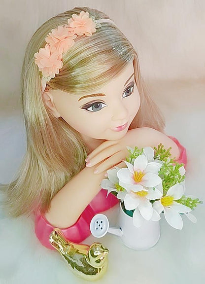 Diadema para bebé con aplique de flores doradas en varios colores 