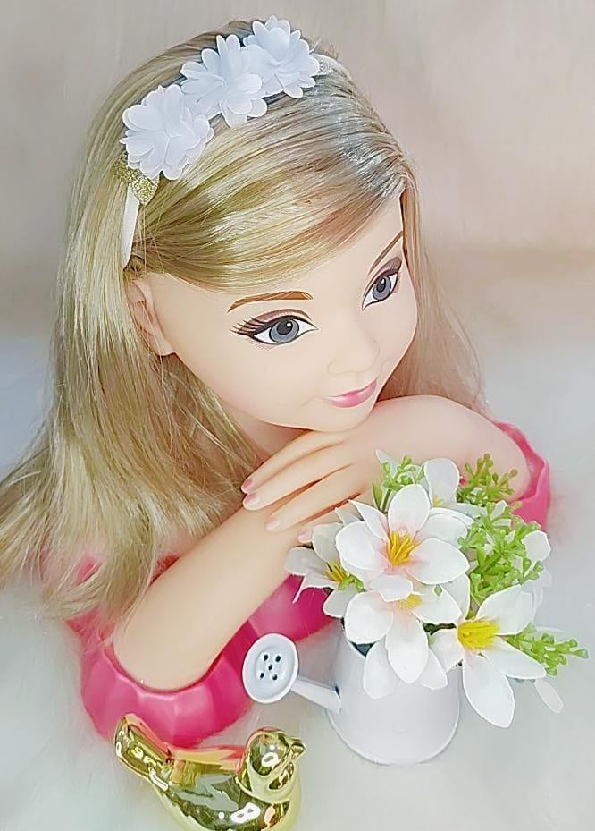 Diadema para bebé con aplique de flores doradas en varios colores 