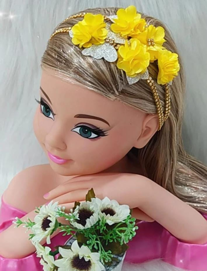 Diadema para bebé con pedrería plateada y dorada en varios colores 