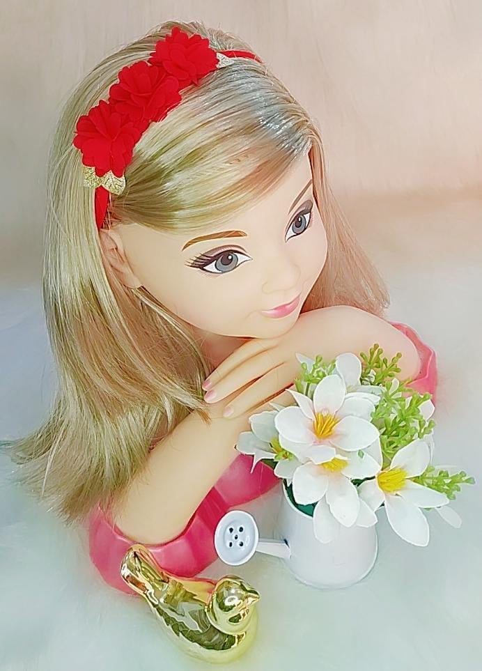 Diadema para bebé con aplique de flores doradas en varios colores 