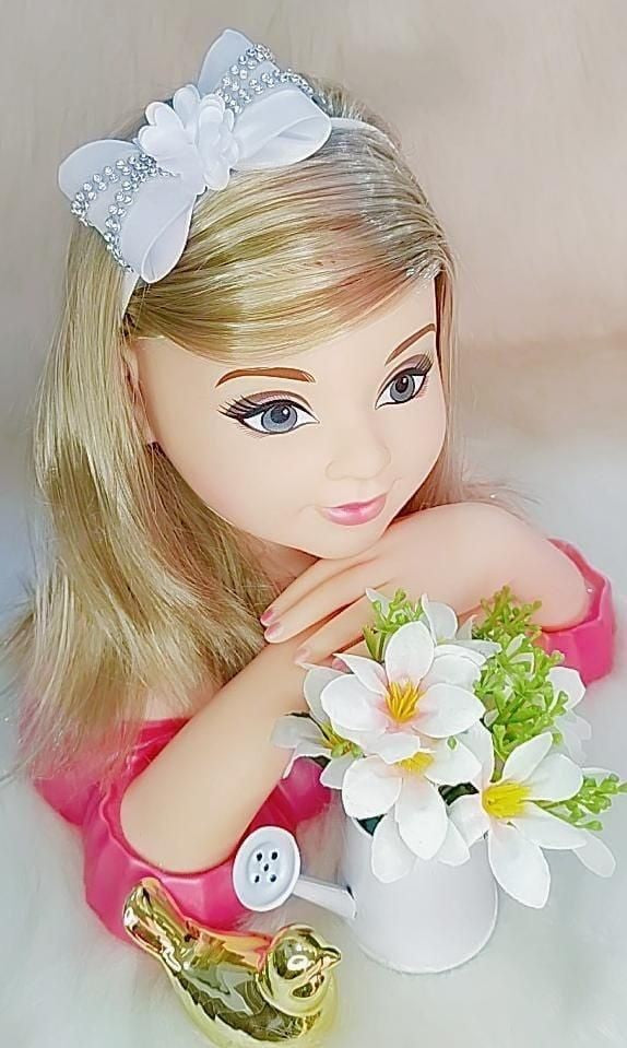 Diadema para bebé con lazo de flores y pedrería en varios colores 