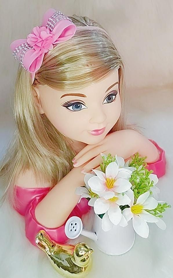 Diadema para bebé con lazo de flores y pedrería en varios colores 