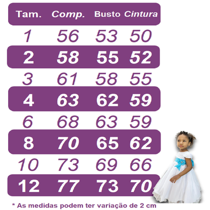 Vestido infantil azul claro con falda de tul y purpurina