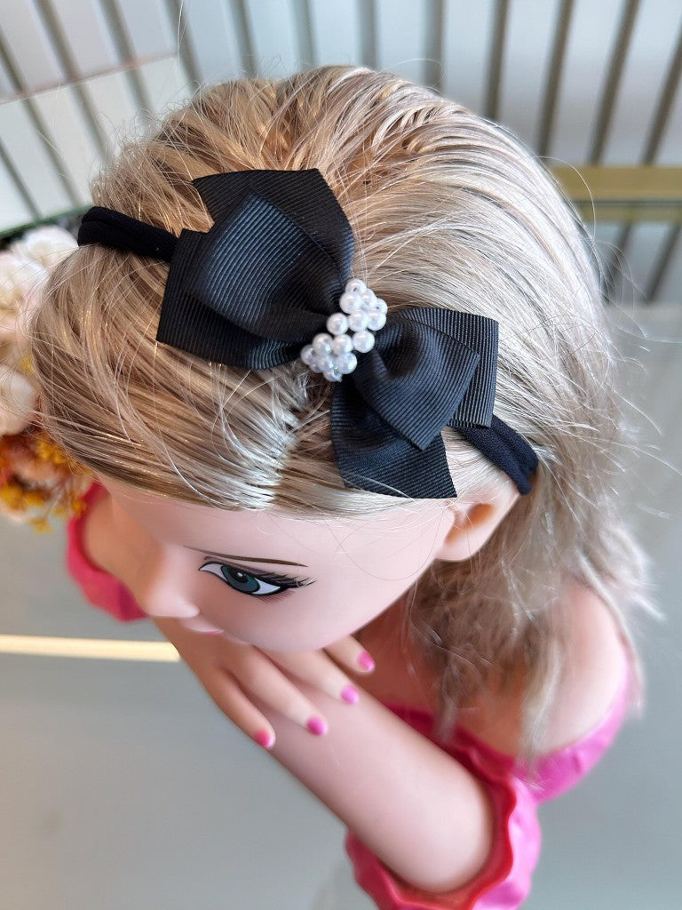 Diadema para bebé con lindas perlas en varios colores 