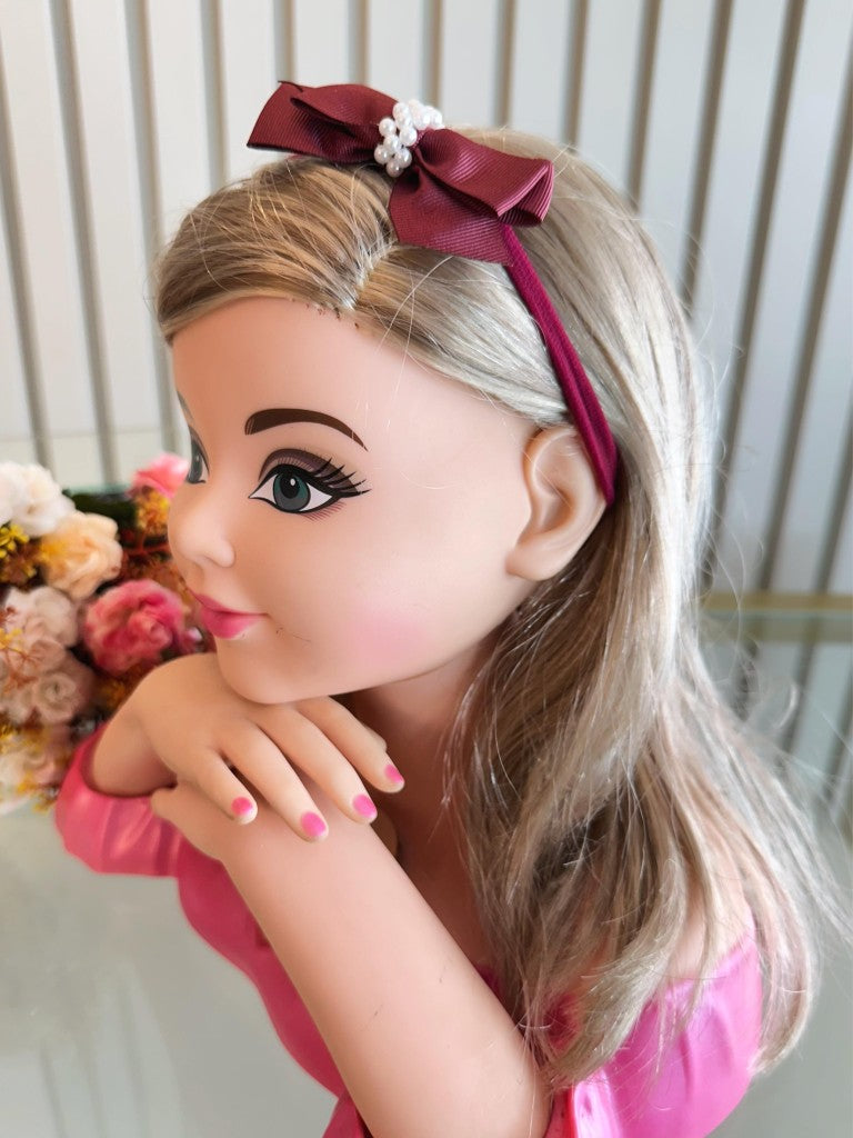 Diadema para bebé con lindas perlas en varios colores 