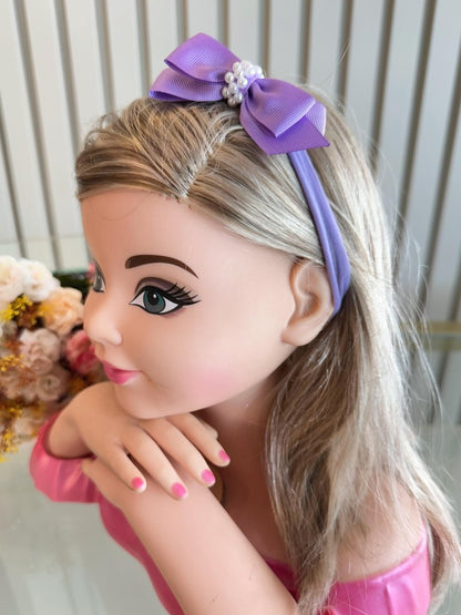 Diadema para bebé con lindas perlas en varios colores 