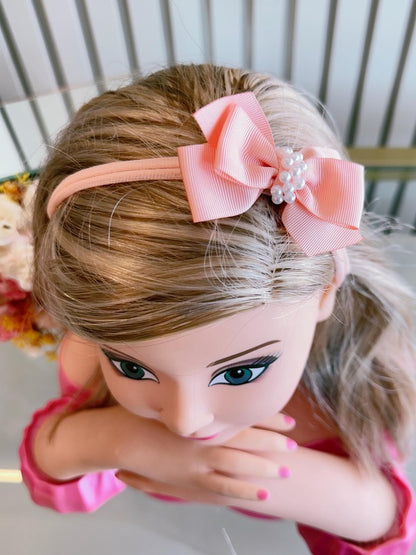 Diadema para bebé con lindas perlas en varios colores 