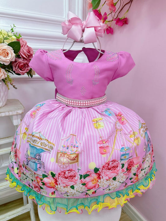 Vestido de fiesta infantil en las Fiestas de Lujo del Circo Florido