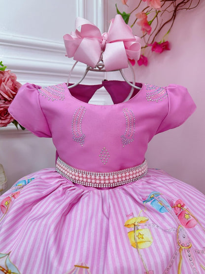 Vestido de fiesta infantil en las Fiestas de Lujo del Circo Florido