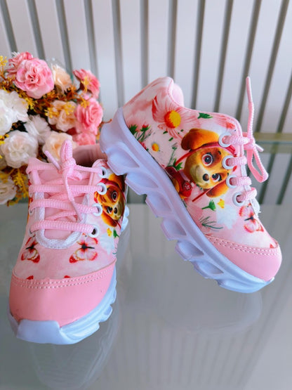 Zapatillas deportivas rosas Sky Paw Patrol para niña con luces LED