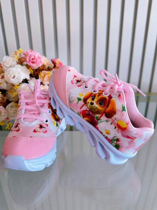 Zapatillas deportivas rosas Sky Paw Patrol para niña con luces LED