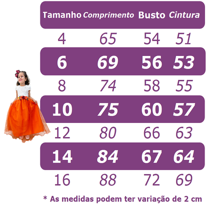 Vestido infantil color salmón con busto de encaje y cinturón de perlas
