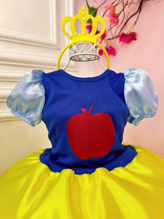 Disfraz infantil de Blancanieves incluye tiara de lujo
