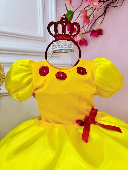 Disfraz infantil de La Bella y la Bestia. Incluye tiara de lujo.