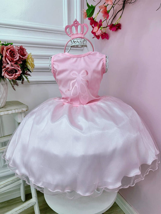 Disfraz infantil de bailarina de lujo con tiara incluida.