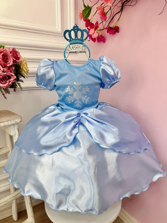 Disfraz de princesa Elsa y Anna de Frozen con tiara para niña
