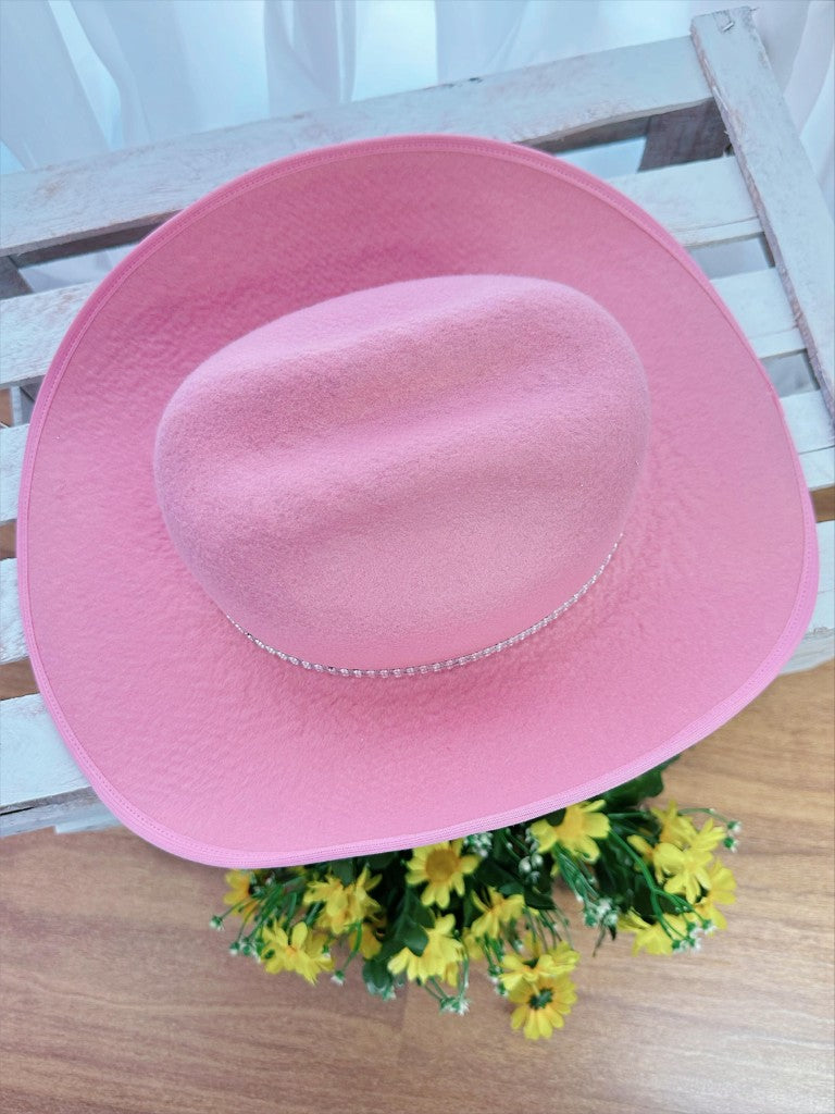 Sombrero de vaquero para niños rosa, rojo o negro
