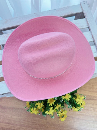 Sombrero de vaquero para niños rosa, rojo o negro