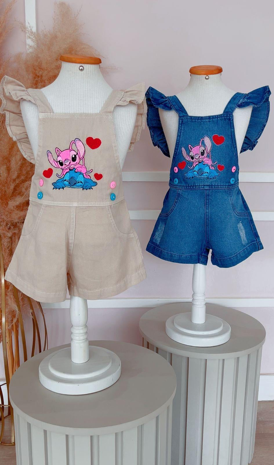 Mono infantil beige de lujo de Lilo y Stitch 