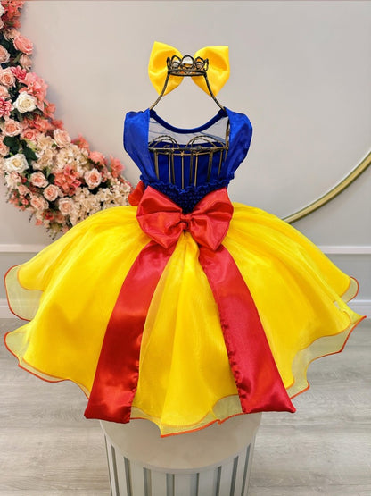 Disfraz infantil de princesa Blancanieves con capa