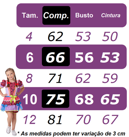 Vestido de fiesta infantil de junio con cuadros rojos y coloridos