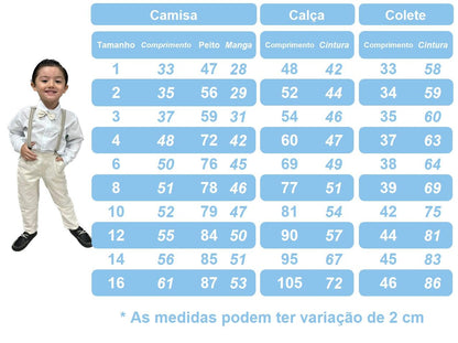 Conjunto Formal: Chaleco, Corbata, Pantalón Gris y Camisa Blanca