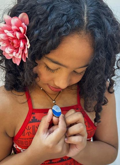 Disfraz infantil de Moana con collar y cinturón para fiestas