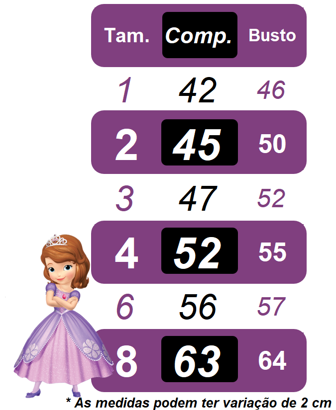 Vestido trapecio infantil de la Princesa Sofía con mangas esponjosas en azul