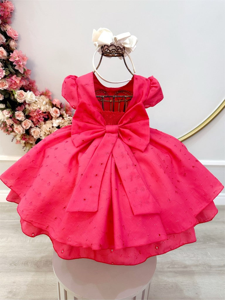 Vestido infantil Goiaba Laise con volantes para fiestas de niñas de flores de lujo