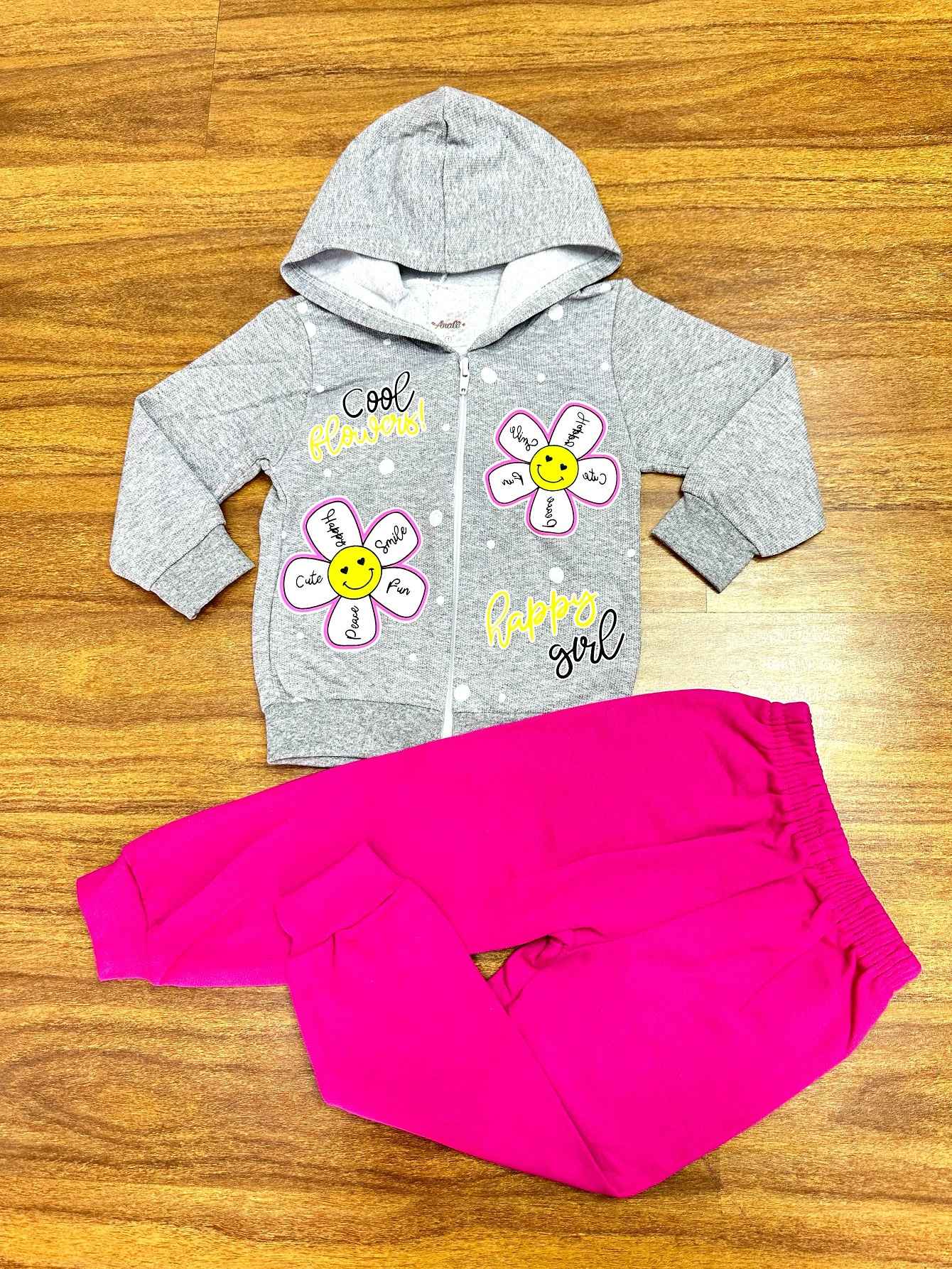 Conjunto de sudadera para niña Analê con estampados del 1 al 8
