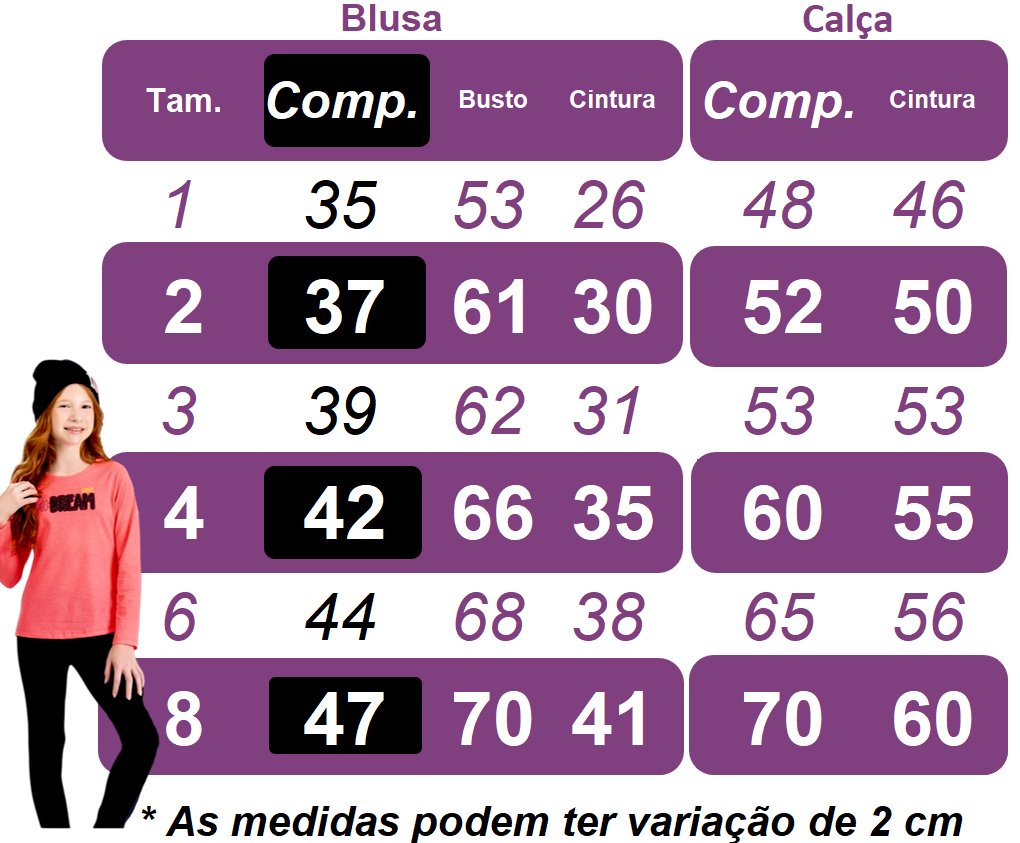Conjunto de sudadera para niña Analê con estampados del 1 al 8