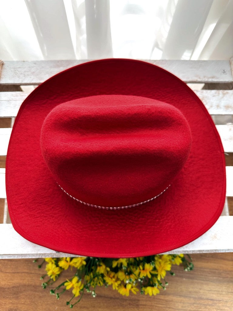Sombrero de vaquero para niños rosa, rojo o negro