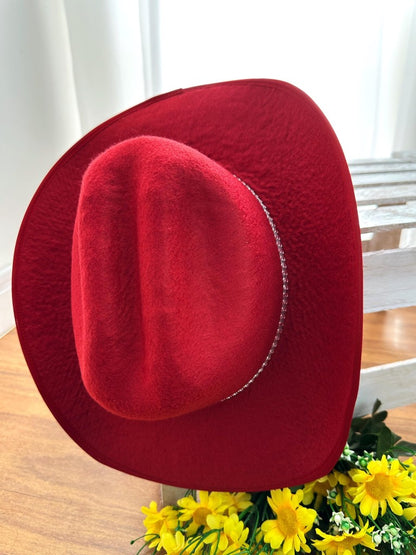 Sombrero de vaquero para niños rosa, rojo o negro