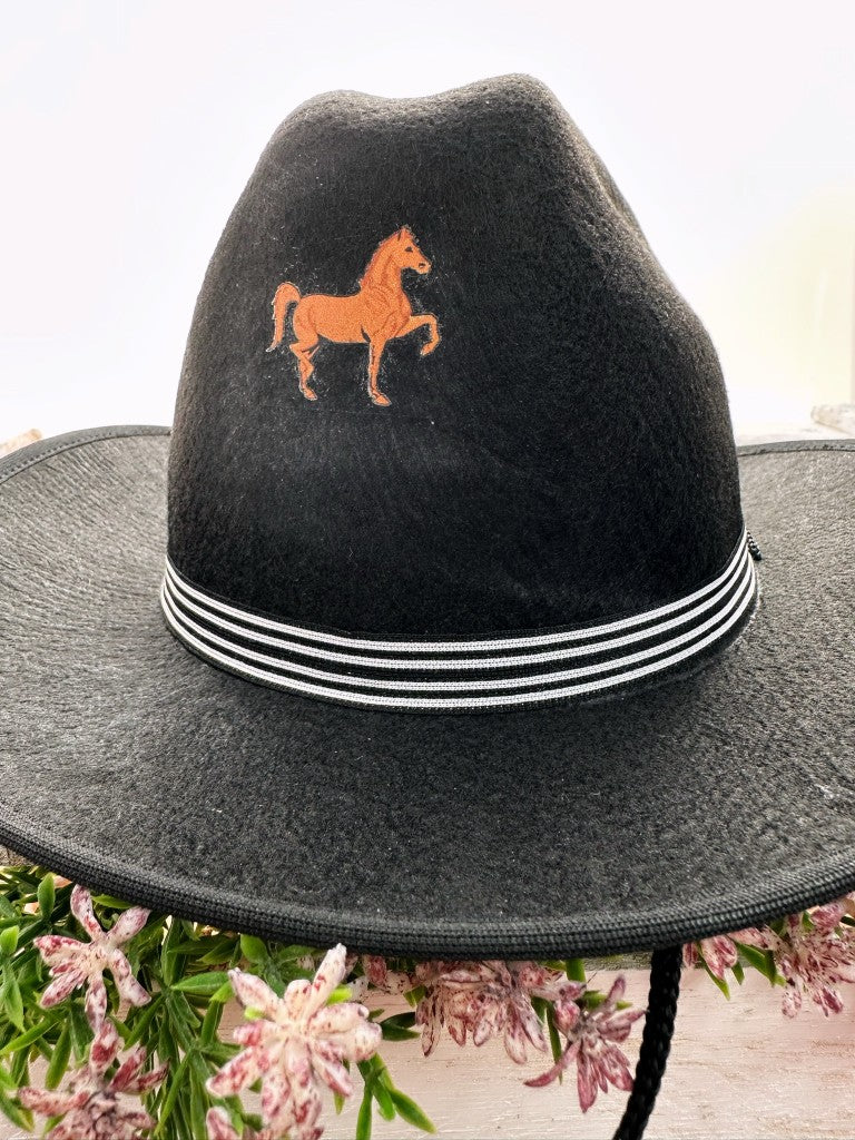 Sombrero de fiesta infantil tejano negro