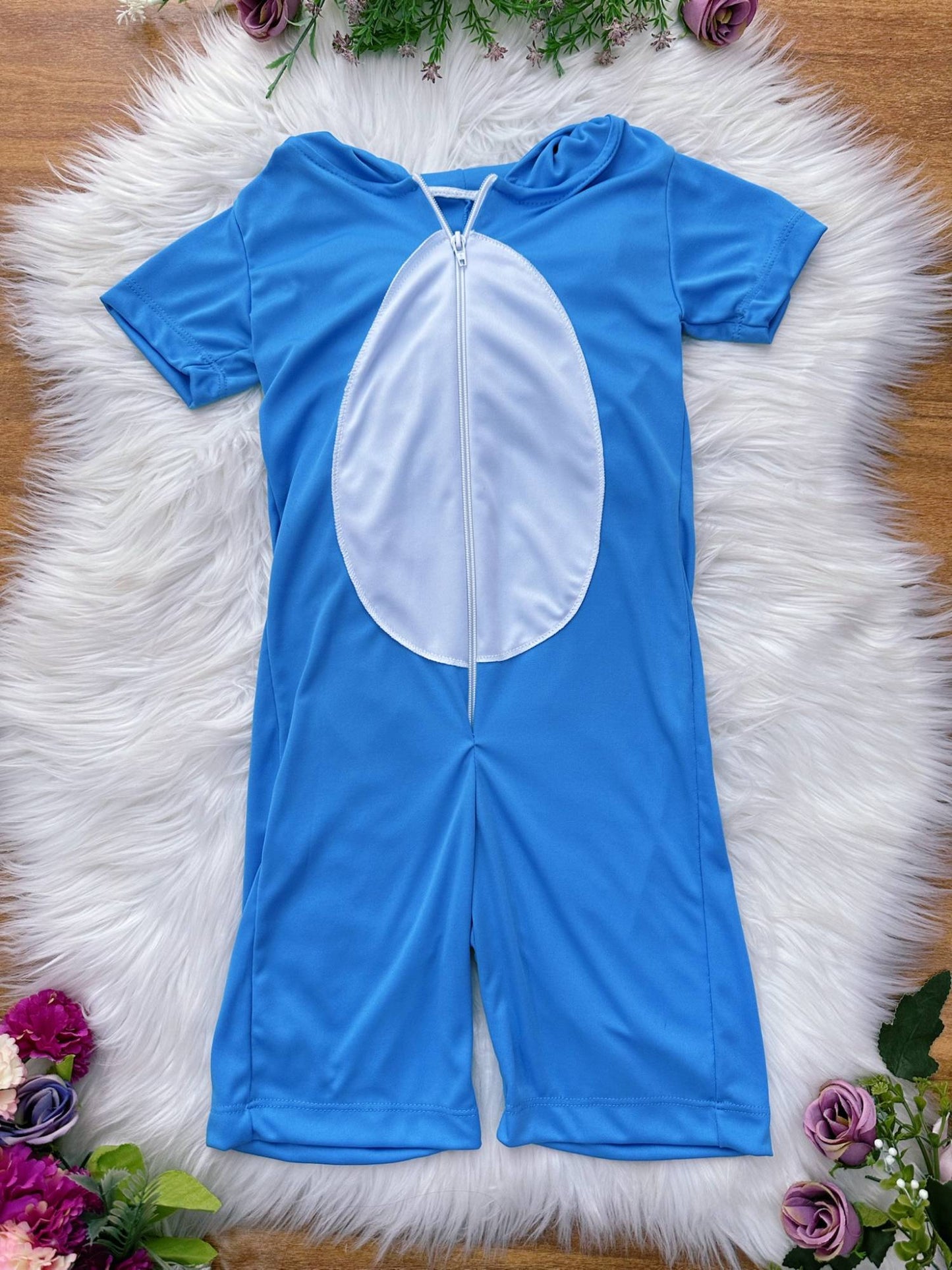 Disfraz infantil de Lilo y Stitch con temática azul de ángel