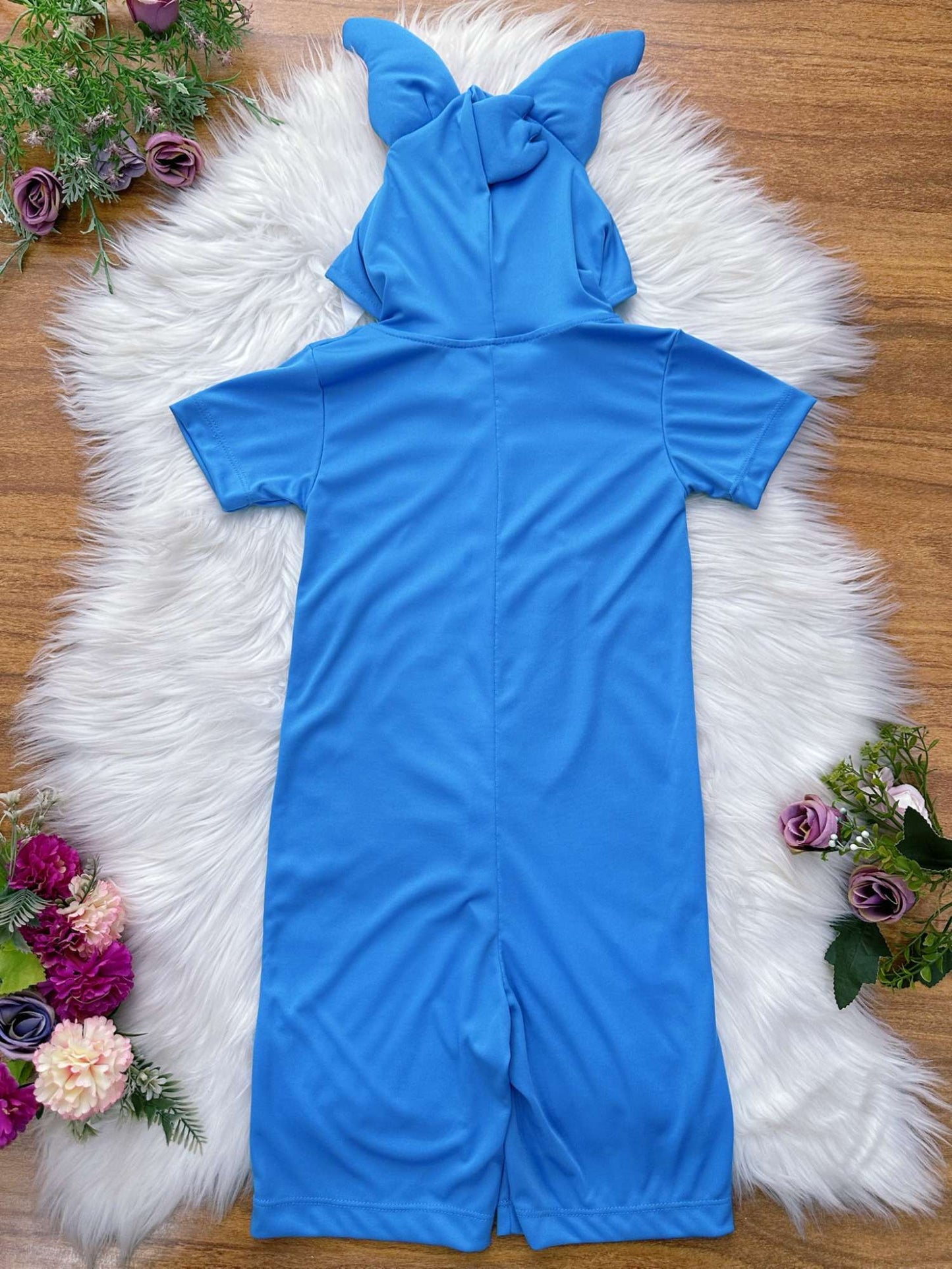 Disfraz infantil de Lilo y Stitch con temática azul de ángel
