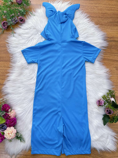 Disfraz infantil de Lilo y Stitch con temática azul de ángel