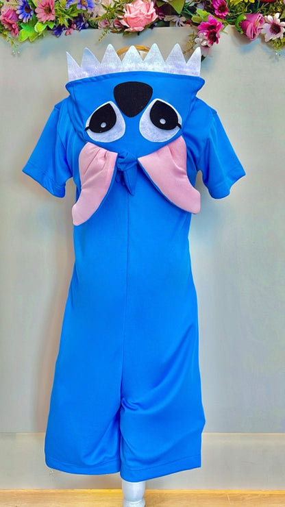 Disfraz infantil de Lilo y Stitch con temática azul de ángel