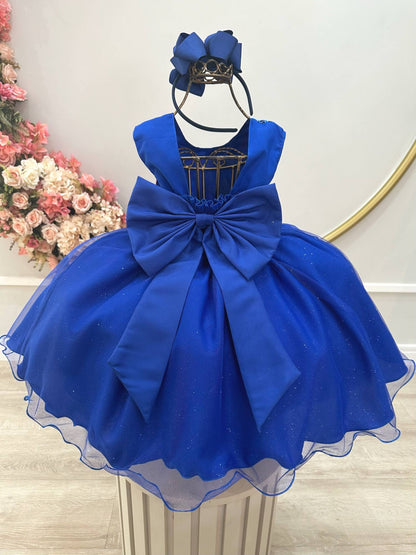 Vestido de fiesta azul real de Lilo Stitch y Angel para niños