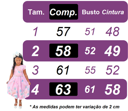 Vestido infantil de jardín encantado rosa con encaje real