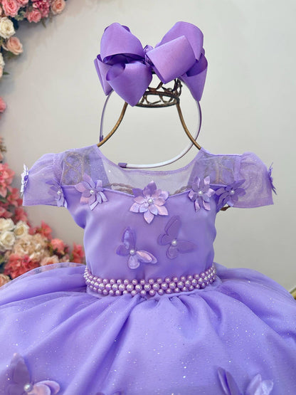 Vestido infantil lila Jardín encantado Fiestas de lujo