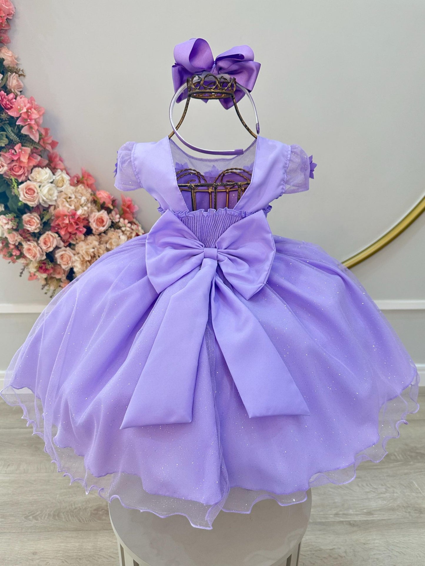 Vestido infantil lila Jardín encantado Fiestas de lujo