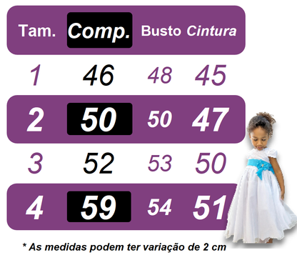Vestido infantil azul claro Jardín Encantado Fiestas de Lujo