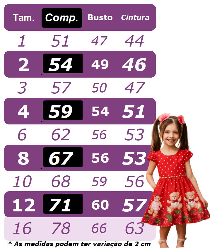 Vestido de fiesta infantil rojo con osito de peluche floral de lujo